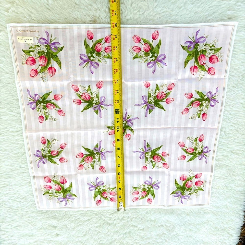Pierre Balmain Paris Square Cotton Bandanna/Scarf size 20”x20” - Picture 10 of 11